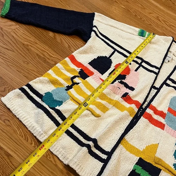 Anthropologie Nautical Buoy Cardigan L/XL NEW - Picture 6 of 15